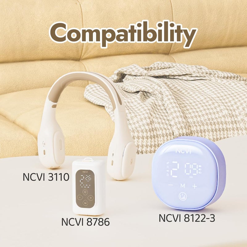 NCVI Silicone Insert Flange 21mm Compatible with Wearable Breast Pump 8138/8138-1/8786/8122-3, Breastfeeding Essential for Moms, 4PCS (21mm) - Image 2